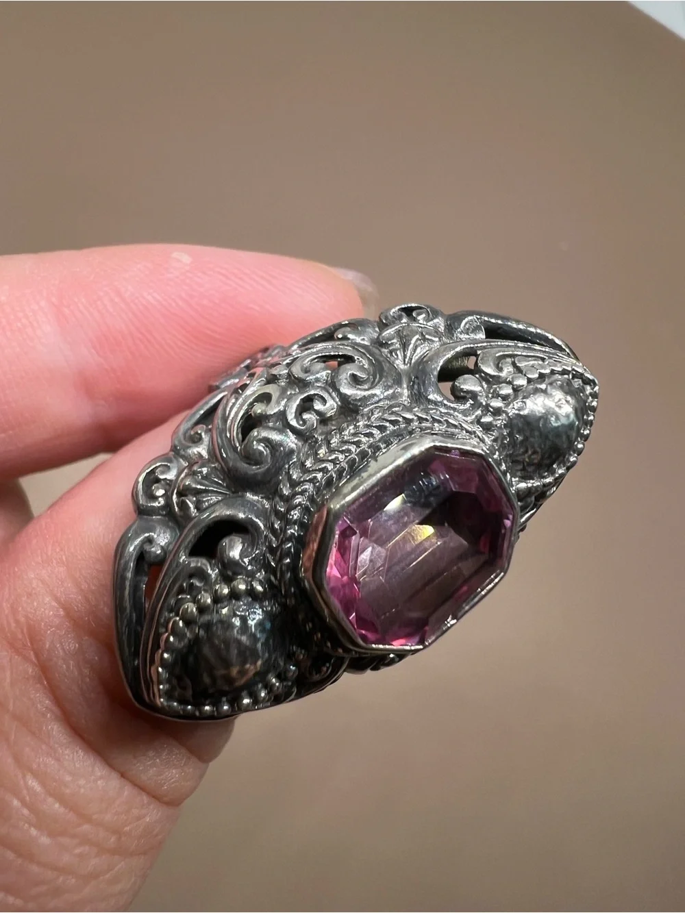 SARDA FAITH OVER FEAR RING III™ IN RIGHT WAVE™ MYSTIC QUARTZ